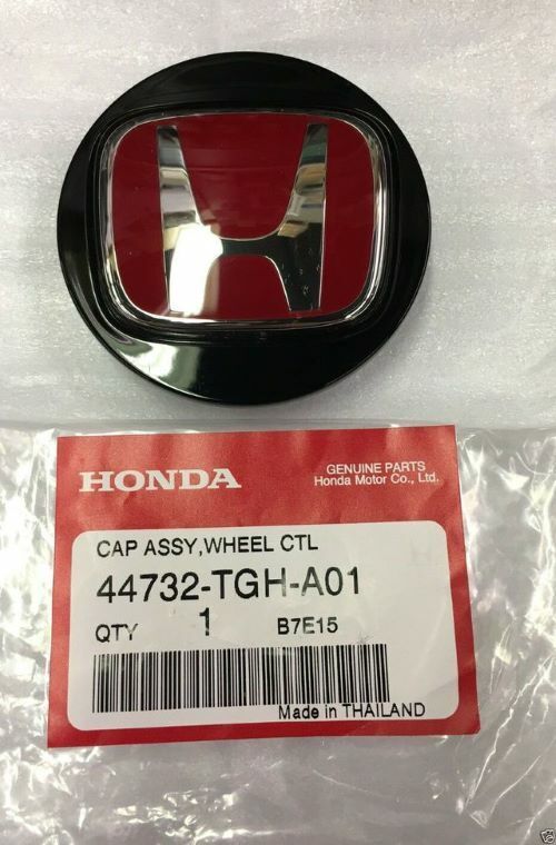 Genuine TYPE R Black Red Center Wheel Cap 44732-TGH-A01 F/S Honda