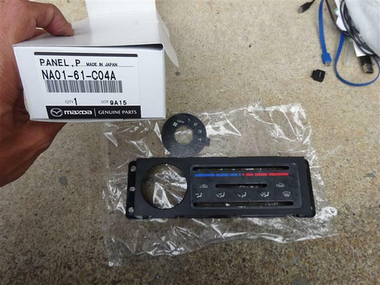 Mazda GENUINE Miata Panel Plate Heater Control NA01-61-C04A OEM 1990-1997
