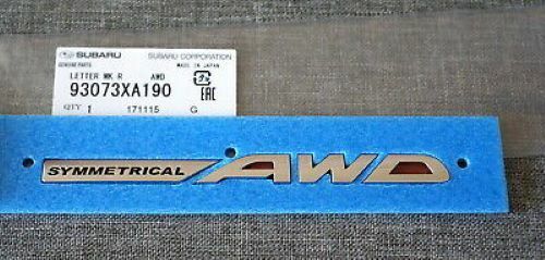 Genuine Symmetrical AWD Emblem 93073XA190 F/S Subaru