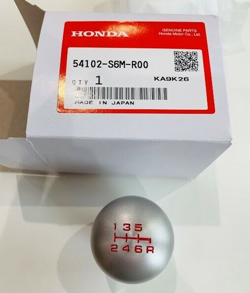 Genuine RSX Civic SI S2000 Aluminum 6MT Shift Knob w/Red 54102-S6M-R00 F/S Honda