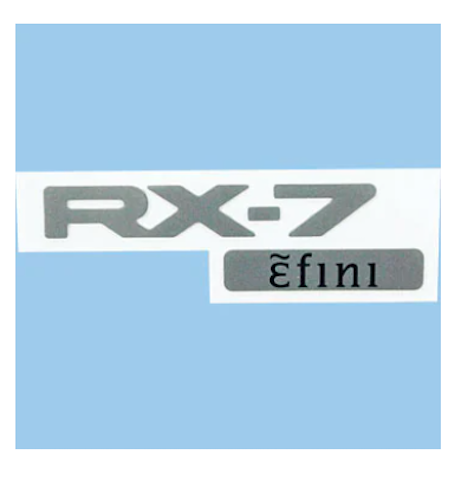 Mazda Genuine Rear Side Silver RX-7 Efini Emblem Decal Sticker F100-51-711C