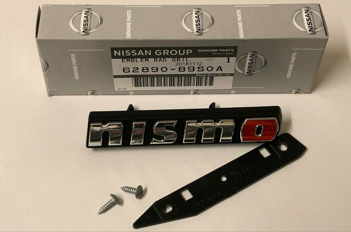 Genuine GTR R35 Front Grille Emblem + Screw 62890-89S0A / 08540-3105A x2 Nissan