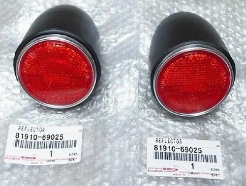 JDM Toyota Land Cruiser FJ40 BJ40 Rear Red Lens Body Reflector 2 pair Set OEM