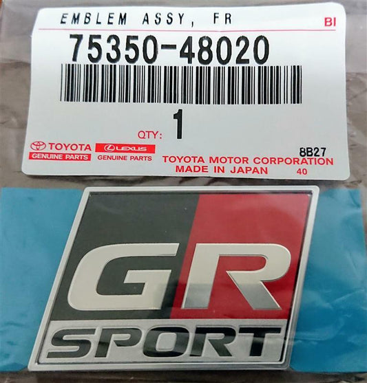 Genuine GR Front Fender Emblem Logo Ornament 75350-48020 F/S Toyota