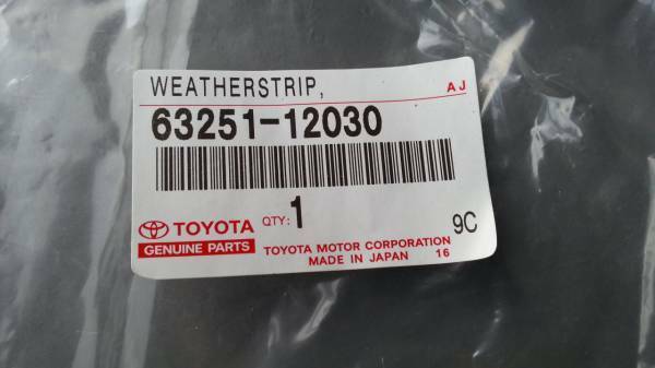 Toyota Genuine Corolla AE86 CP Sun Roof Weather Strip SLIDING ROOF OEM