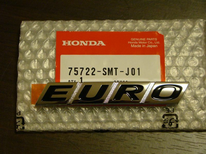 Genuine TYPE-R EURO FN2 Rear Emblem 75722-SMT-J01 F/S Honda CIVIC